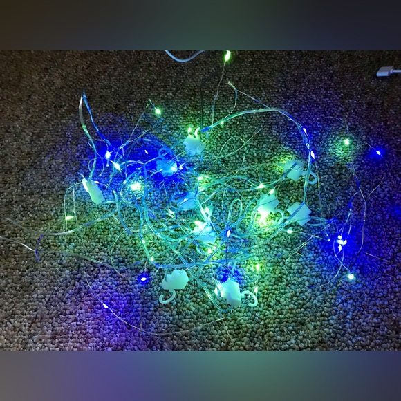 Multi Color Multi Function Light Curtain USB Plug 120” Wide Each Strand 40” Long - Picture 4 of 15